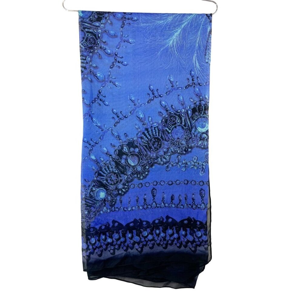 X Gottex Purple Jewel Print One Piece Swimsuit & Matching Sarong - Size US 10 - Picture 4 of 8